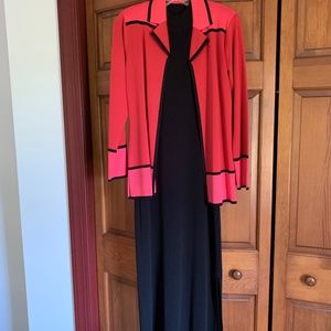 Misook two piece knit dress and jacket